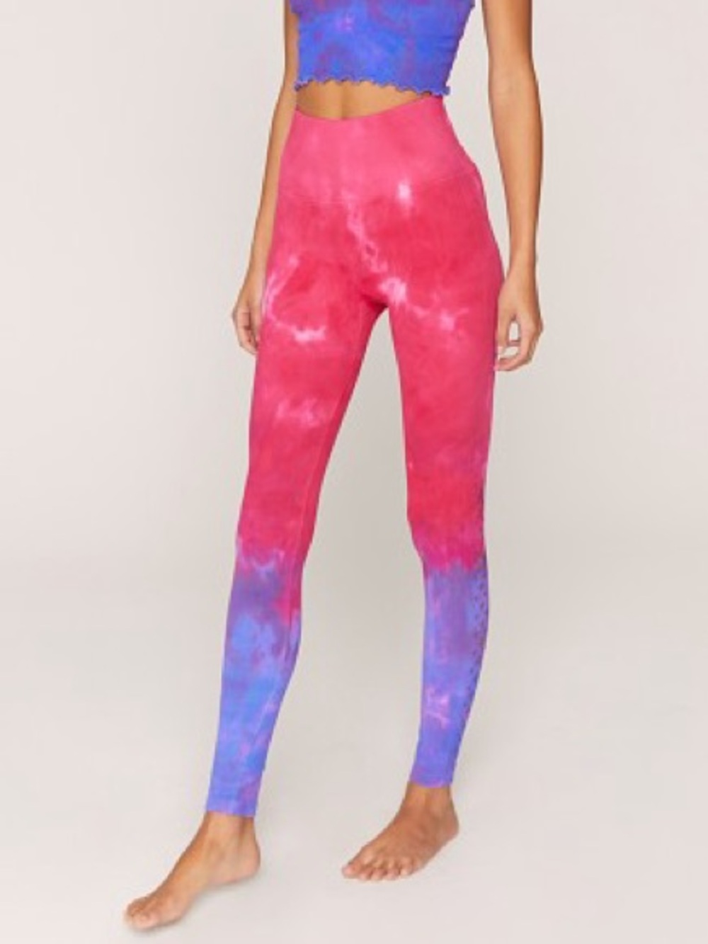 Spiritual Gangster Self Love‎ Legging Watermelon Purple Tie Dye Size XS/ Small